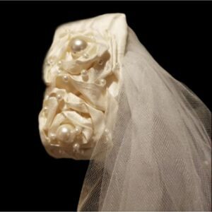 1950s retro vintage bridal wedding veil